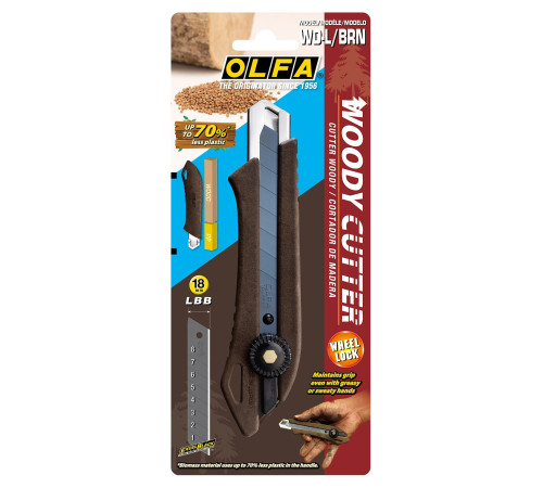 OLFA WOOD-PP Models 18 мм, с сегментированным лезвием, нож (OL-WD-L) купить  в Сочи