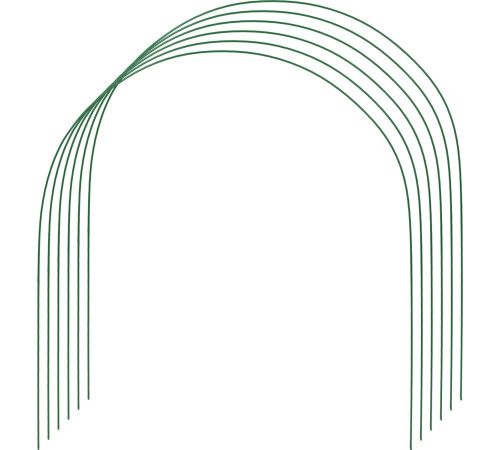 GRINDA 2.2 м, стальные, проволочные, 6 шт, дуги для парника (422311-85-90) купить  в Сочи