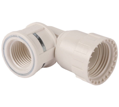 ЗУБР ШиреФит, накидная гайка - внутренняя резьба, 20 мм-1/2″, угловой переходник (51484-20-1/2) купить  в Сочи