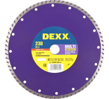 DEXX Multi Universal, 230 мм, (22.2 мм, 7 х 2.5 мм), сегментированный алмазный диск (36702-230)