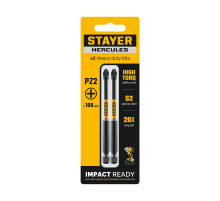 STAYER HERCULES, PZ2, 100 мм, 5 шт, торсионные биты (26233-2-100-5)