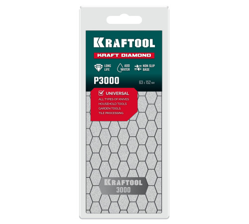 KRAFTOOL DIAMOND 63 х 152 мм, Р3000, пластина алмазная заточная (35710-3000) купить  в Сочи KRAFTOOL DIAMOND 63 х 152 мм, Р3000, пластина алмазная заточная (35710-3000) купить  в Сочи