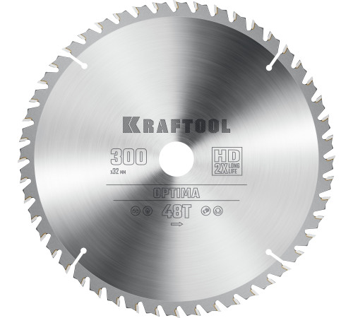 KRAFTOOL Optima, 300 х 32 мм, 48Т, пильный диск по дереву (36951-300-32) купить в Сочи KRAFTOOL Optima, 300 х 32 мм, 48Т, пильный диск по дереву (36951-300-32) купить в Сочи