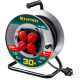KRAFTOOL K-315, КГ, 3 x 1.5 мм2, 30 м, 3700 Вт, IP44, силовой удлинитель на стальной катушке (55085-30) купить в Сочи