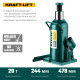 KRAFTOOL KRAFT-LIFT, 20 т, 244 - 478 мм, бутылочный гидравлический домкрат (43462-20) купить в Сочи