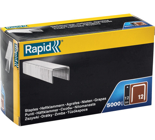 RAPID тип 80, 12 мм, 5000 шт, тонкие широкие скобы (40100520) купить  в Сочи