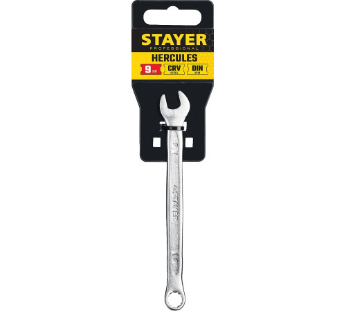 STAYER HERCULES, 9 мм, комбинированный гаечный ключ, Professional (27081-09) купить в Сочи STAYER HERCULES, 9 мм, комбинированный гаечный ключ, Professional (27081-09) купить в Сочи