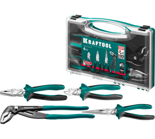 KRAFTOOL 4 предм., набор губцевого инструмента (22012) купить  в Сочи