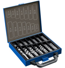 ЗУБР ПРОФ-А, 99 шт, (1-10 мм), сталь Р6М5, класс А, мет.бокс, набор сверл по металлу, Профессионал (29625-H99)