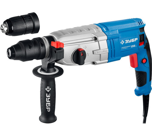 ЗУБР 28 мм, 800 Вт, перфоратор SDS Plus + БЗП, Профессионал (ЗП-28-800 КМ) купить  в Сочи