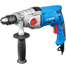 ЗУБР 1100 Вт, 13 мм, 2 скорости, ударная дрель, мет. корпус, кейс, Профессионал (ЗДУ-1100-2 ЭРММ2)