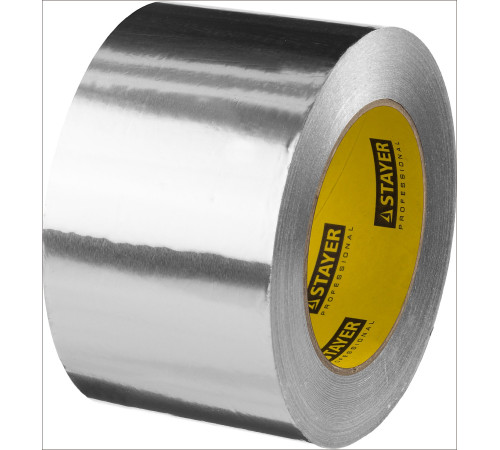 STAYER ProTape, 75 мм, 50 м, до 120 °С, самоклеящаяся алюминиевая лента, Professional (12268-75-50) купить  в Сочи