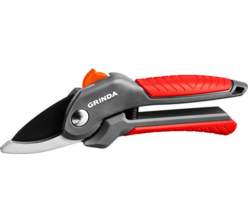 GRINDA G-22, 200 мм, с двухкомпонентными рукоятками, плоскостной секатор (423122) купить  в Сочи