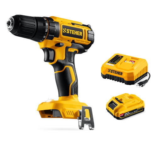 STEHER 20 В, 40 Н·м, 1 АКБ LMS (2 А·ч), дрель-шуруповерт (CD-40-21) купить в Сочи STEHER 20 В, 40 Н·м, 1 АКБ LMS (2 А·ч), дрель-шуруповерт (CD-40-21) купить в Сочи