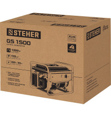 STEHER 1200 Вт, бензиновый генератор (GS-1500)