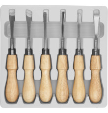 ЗУБР 6 предм, фигурные стамески, Профессионал (18373-H6)