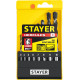 STAYER Hercules, 8 шт: d 3-4-5-6-7-8-9-10 мм, набор сверл по бетону, Professional (2915-H8) купить в Сочи
