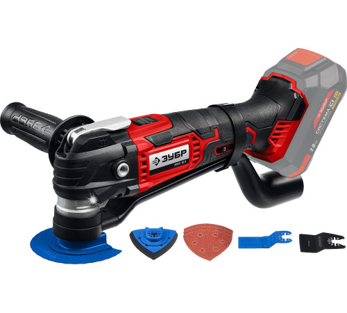 ЗУБР C1-18, 18 В, OQIS, без АКБ, реноватор, набор насадок (МФИ-18 Н) купить  в Сочи