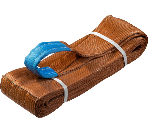 ЗУБР СТП-6/6, коричневый, г/п 6 т, длина 6 м, текстильный петлевой строп (43556-6-6) купить  в Сочи