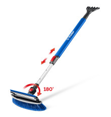 ЗУБР телескопическая щётка с поворотной головой и водосгоном от снега автомобильная, 940-1310 мм, Профессионал (61063)