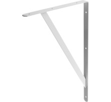 STAYER 500 х 330 х 30 х 4 мм, белый, усиленный уголок-кронштейн (37424-1)