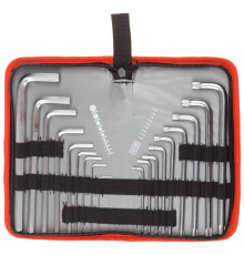 ЗУБР 18 шт, набор имбусовых ключей (27463-H18)