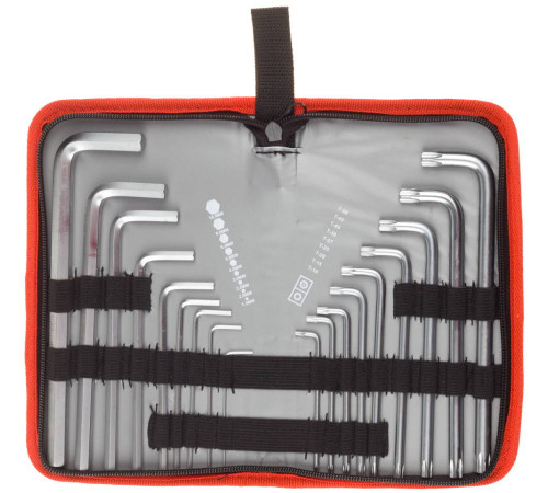 ЗУБР 18 шт, набор имбусовых ключей (27463-H18) купить  в Сочи