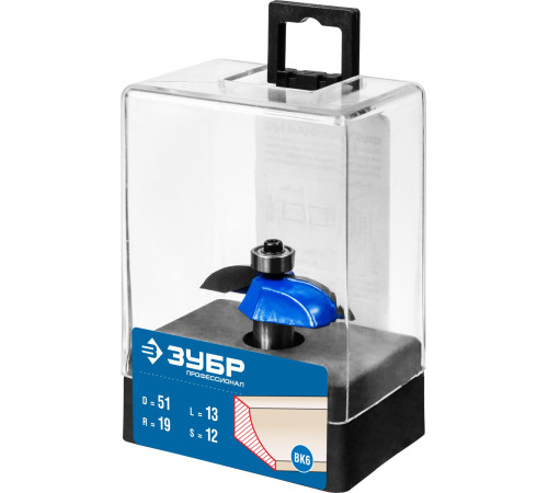 ЗУБР 51 x 10 мм, радиус 19 мм, фреза фигирейная №2, Профессионал (28761-51) купить  в Сочи