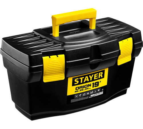 STAYER ORION-19, 480 х 250 х 240 мм, (19″), пластиковый ящик для инструментов (38110-18) купить в Сочи STAYER ORION-19, 480 х 250 х 240 мм, (19″), пластиковый ящик для инструментов (38110-18) купить в Сочи
