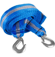 ЗУБР 2 крюка, 5 т, ширина ленты 50 мм, длина 5 м, буксировочный трос (61215-5)