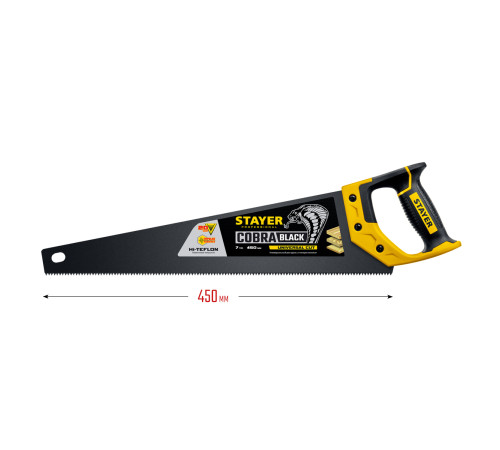 STAYER Cobra Black, 450 мм, универсальная ножовка, Professional (2-15081-45) купить в Сочи STAYER Cobra Black, 450 мм, универсальная ножовка, Professional (2-15081-45) купить в Сочи