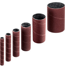 ЗУБР набор 6 шт: 13, 19, 26, 38, 51, 76 мм, высота 115 мм, Р80, втулки шлифовальные для станка СШО-500 МАСТЕР (35649-H6-80)