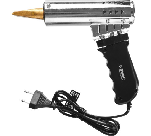 ЗУБР Ceramic PRO, 500 Вт, клин, сверхмощный электропаяльник с пластиковой пистолетной рукояткой, Профессионал (55302-500) купить  в Сочи