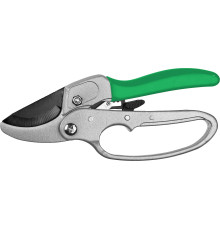 РОСТОК PC-33, 200 мм, углеродистая сталь, храповый механизм, с эфесом, с алюминиевыми рукоятками, покрытие ПВХ, контактный секатор (423008) РОСТОК PC-33, 200 мм, углеродистая сталь, храповый механизм, с эфесом, с алюминиевыми рукоятками, покрытие ПВХ, контактный секатор (423008)