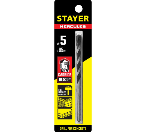 STAYER Hercules, 5 x 85 мм, cверло по бетону, Professional (2915-085-05) купить  в Сочи