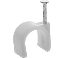 STAYER 16 мм, 40 шт, скоба-держатель для круглого кабеля с оцинкованным гвоздем (4510-16)