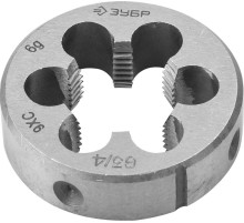 ЗУБР G 1/2″, сталь 9ХС, плашка круглая ручная (4-28032-1/2)
