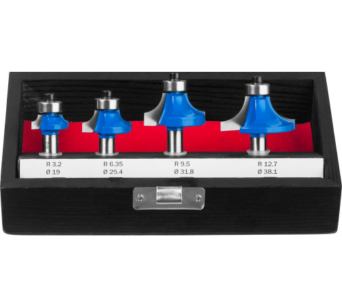 ЗУБР 4 шт, набор профильных фрез по дереву, Профессионал (28795-H4-2) купить  в Сочи