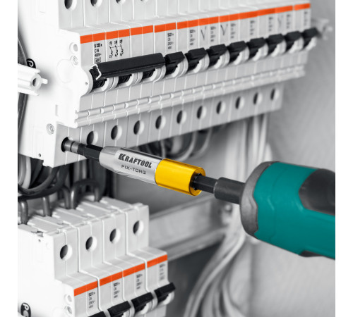 KRAFTOOL FIX-TORQ 2.0 Нм динамометрический адаптер для бит (64035-2.0) купить  в Сочи
