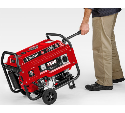 ЗУБР № 1 для генераторов мощностью до 3500 Вт, набор колес + рукоятка (НКР-1) купить  в Сочи