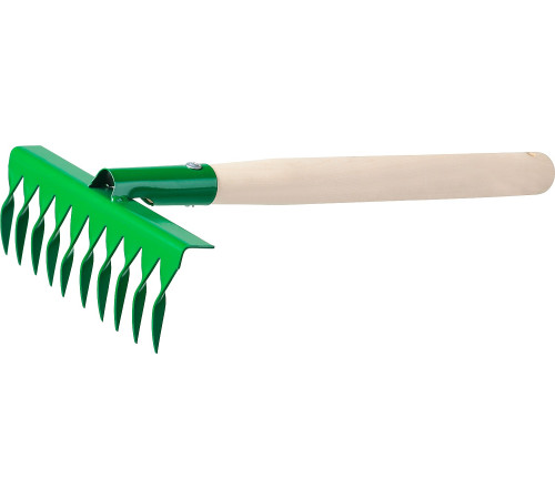 РОСТОК 200 x 62 x 405 мм, 10 витых зубцов, садовые грабельки (39614) купить  в Сочи