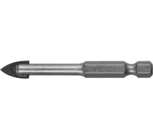 ЗУБР 10 мм 2х кромка, HEX 1/4, Сверло по стеклу и кафелю (29840-10)