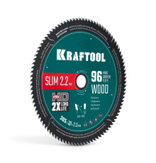 KRAFTOOL Slim wood cut 305 х 30 x 2.2 мм, 96Т, диск пильный по дереву, (36955-305-30-96)