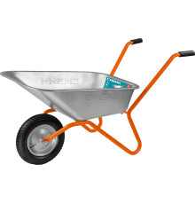 СИБИН СТ-11, 65 л, 90 кг, одноколесная, пневматические колеса, садовая тачка (39908)