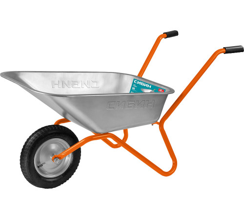 СИБИН СТ-11, 65 л, 90 кг, одноколесная, пневматические колеса, садовая тачка (39908) купить  в Сочи СИБИН СТ-11, 65 л, 90 кг, одноколесная, пневматические колеса, садовая тачка (39908) купить  в Сочи