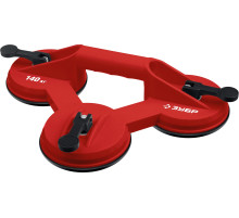 ЗУБР 140 кг, пластмассовый, тройной, стеклодомкрат на присоске (33724-3)