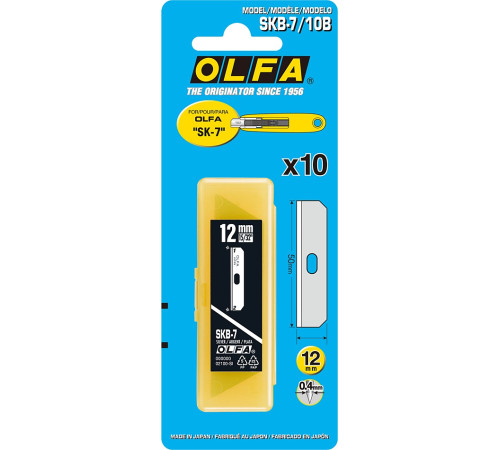 OLFA 12 мм, для ножа, специальное лезвие (OL-SKB-7/10B) купить в Сочи OLFA 12 мм, для ножа, специальное лезвие (OL-SKB-7/10B) купить в Сочи