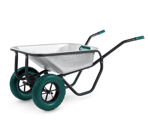 KRAFTOOL MAXDrive-2 110л, 280 кг, двухколесная, с трубным усилителем, кузов 0,9 мм, полиуретановые колеса, тачка строительная (39860) купить  в Сочи KRAFTOOL MAXDrive-2 110л, 280 кг, двухколесная, с трубным усилителем, кузов 0,9 мм, полиуретановые колеса, тачка строительная (39860) купить  в Сочи