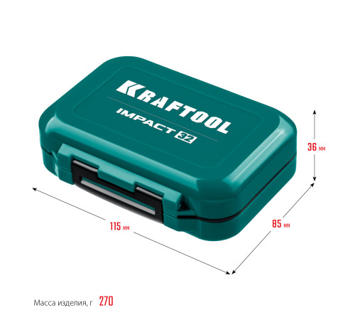 KRAFTOOL Impact-32, 32 шт, набор ударных бит (26066-H32) купить в Сочи KRAFTOOL Impact-32, 32 шт, набор ударных бит (26066-H32) купить в Сочи