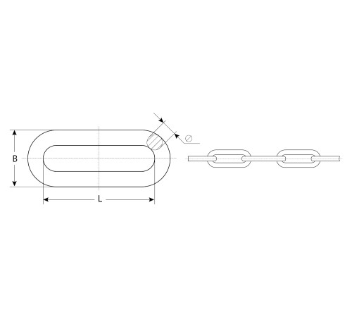 ЗУБР DIN 763, 4 мм, L 70 м, длиннозвенная цепь, Профессионал (4-304030-04) купить  в Сочи